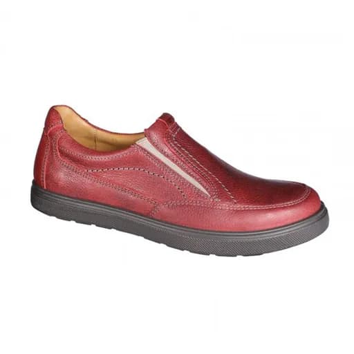 Jomos 31720737565 Ανατομικό Δερμάτινο Comfort Casual Κόκκινο