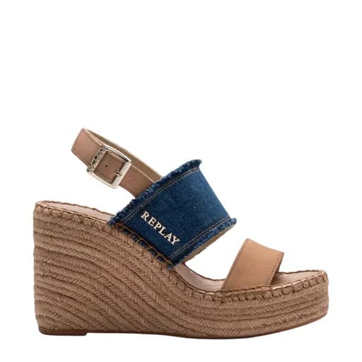 Γυναικείες πλατφόρμες REPLAY JESS DOUBLEX GWP4G.000.C0040T 0220 DENIM ταμπά