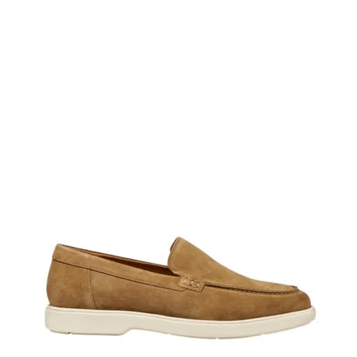 Ανδρικά μοκασίνια GEOX U SPHERICA EC17 D-SUEDE U55LAD 00022 C6018 ταμπά δέρμα καστόρ
