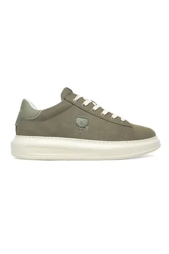 KARL LAGERFELD ΠΑΠΟΥΤΣΙΑ SNEAKERS KAPRI MENS KARL NFT RELIEF LO LACE ΧΑΚΙ