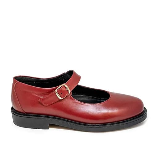 Bigshoes KL10105-14 Δερμάτινη Μπαλαρίνα Κόκκινη