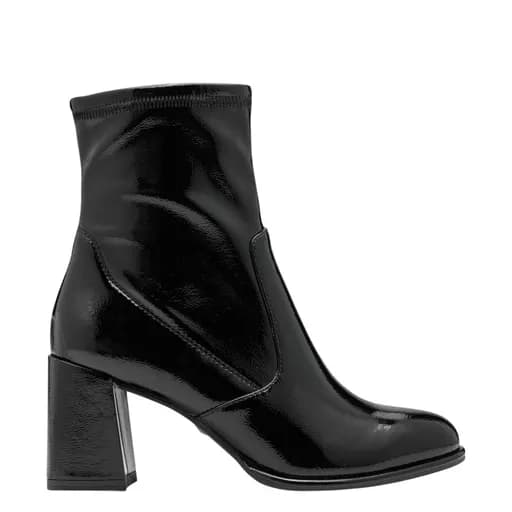 Γυναικεία μποτάκια Tamaris 1-25357-41 018 μαύρο λουστρίνι