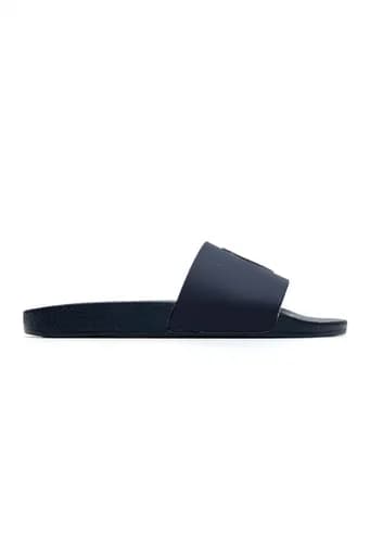 RALPH LAUREN ΠΑΝΤΟΦΛΕΣ POLO SLIDE-SN-SLI LOGO BEAR ΜΠΛΕ