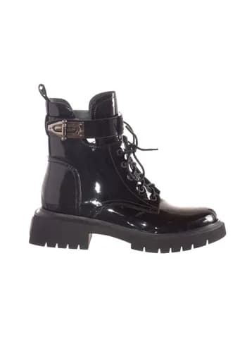 V 19.69 ΠΑΠΟΥΤΣΙΑ ΜΠΟΤΑΚΙΑ ΛΟΥΣΤΡΙΝΙ ΚΟΡΔΟΝΙΑ ΜΕΤΑΛΛΙΚΗ ΑΓΚΡΑΦΑ LOGO ΜΑΥΡΟ