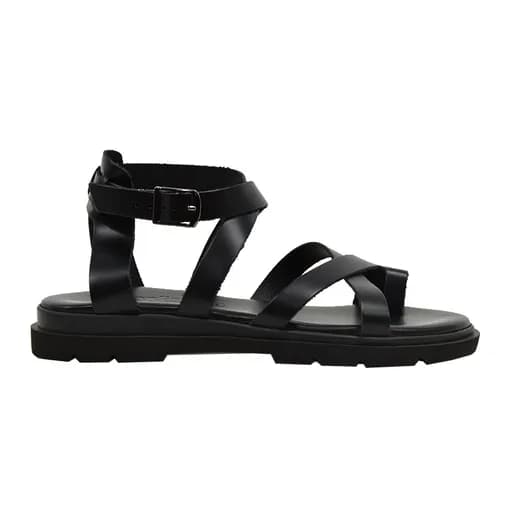 Γυναικεία πέδιλα Lady Shoes 610 μαύρο δέρμα
