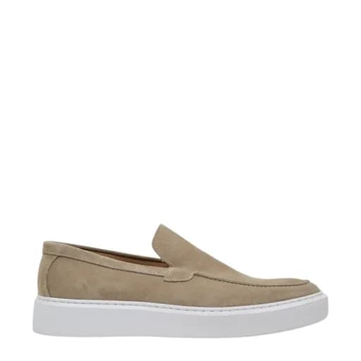 Ανδρικά μοκασίνια Damiani 4701 πούρο δέρμα nubuck