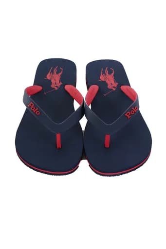 RALPH LAUREN ΠΑΝΤΟΦΛΑ ΘΑΛΑΣΣΗΣ FLIP FLOP BOLT ΜΠΛΕ-ΚΟΚΚΙΝΟ