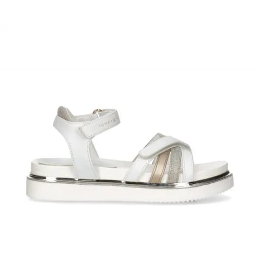 Παιδικά Πέδιλα Tommy Hilfiger Κορίτσι T3A2-33238-0273 X048 Λευκά (30-34)