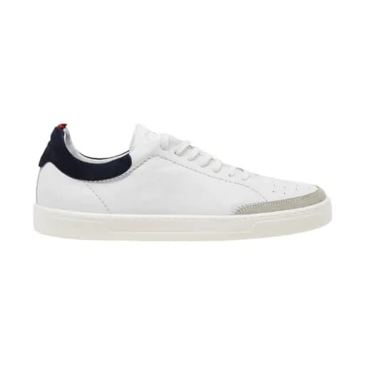 Ανδρικά sneakers Robinson 59514 λευκό δέρμα