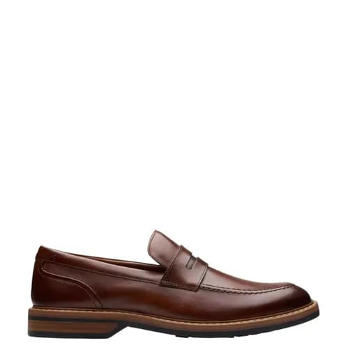 Ανδρικά μοκασίνια Clarks Aldwin Step 26178430 ταμπά δέρμα