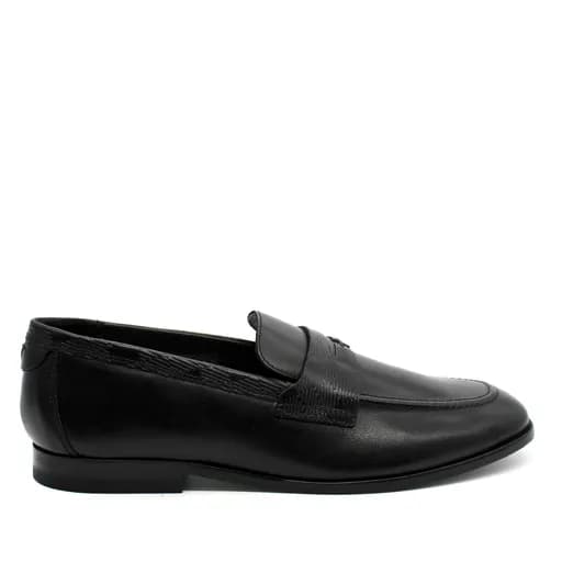 Ανδρικά Δερμάτινα Adlerc Loafers Μαύρα Ted Baker 269465-BLACK