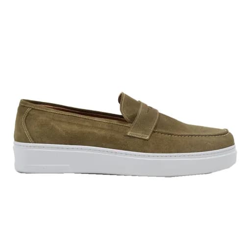 Ανδρικά μοκασίνια Commanchero 72273-428 μπεζ δέρμα nubuck