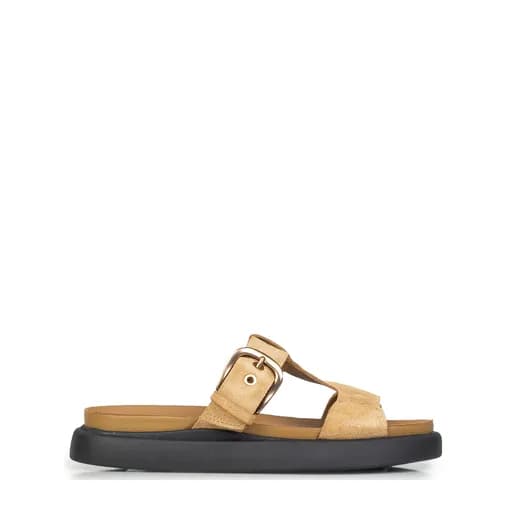 Πέδιλα-Σανδάλια γυναικεία Clarks Μπεζ 26185811 Aristella West 262