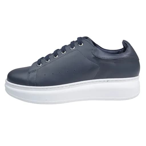Prince Oliver Low-top Μπλε Δερμάτινα Sneakers