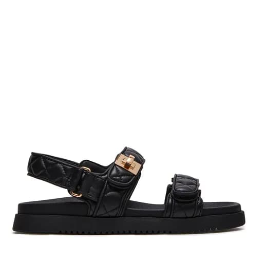 Γυναικεία Δερμάτινα Σανδάλια Steve Madden Mona-Q SM1003792-03001-055 Μαύρα