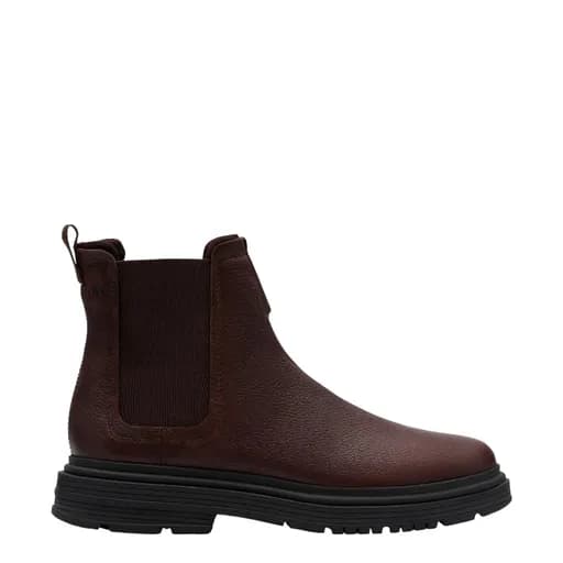 Ανδρικά μποτάκια Clarks Badbury Easy 26183258 καφέ δέρμα