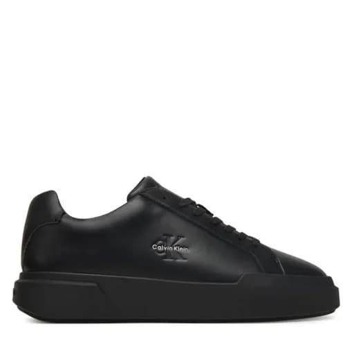 Ανδρικά Δερμάτινα Sneakers Μαύρα Calvin Klein YM0YM01344-0GJ