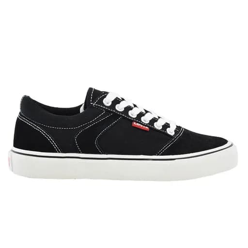 Γυναικεία sneakers LEVI’S PHILADELPHIA/VNYC0003T BLACK 0003 μαύρο δέρμα καστόρι