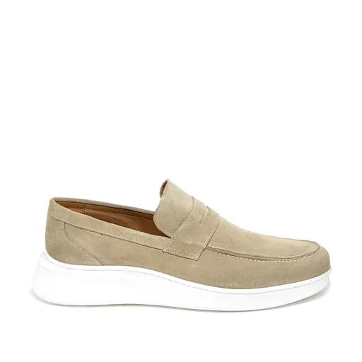 Bigshoes KL32301-13 Δερμάτινο Μοκασίνι Μπεζ