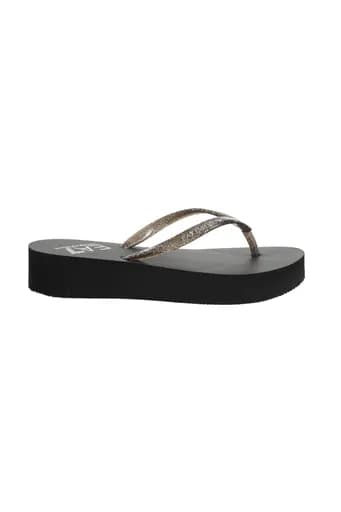 ARMANI 7 ΠΑΠΟΥΤΣΙΑ ΠΑΝΤΟΦΛΕΣ BEACHWEAR ME ΓΚΛΙΤΕΡ LOGO ΜΑΥΡΟ