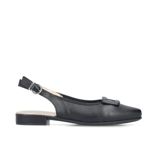 Rieker 43150-00 Ανατομικ΄ή Slingback Μπαλαρίνα Μαύρο