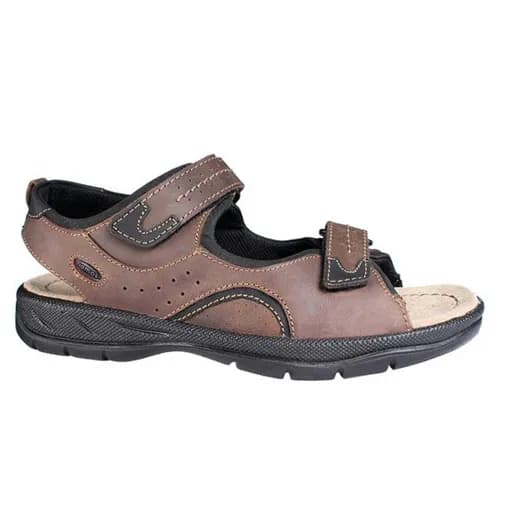 Jomos 5036064543011 Ανατομικό Δερμάτινο Comfort Πέδιλο Καφέ
