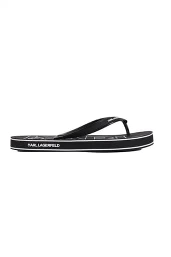 KARL LAGERFELD ΠΑΝΤΟΦΛΕΣ ΘΑΛΑΣΣΗΣ KOSTA MNS THONG LOGO ΜΑΥΡΟ