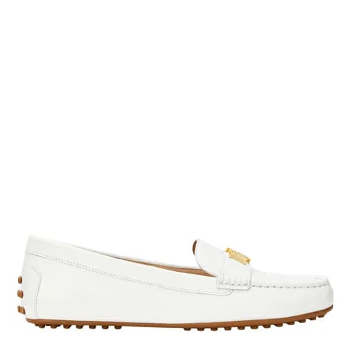 Γυναικεία Δερμάτινα Barnsbury Loafers Λευκά Ralph Lauren 802852847025-WHITE