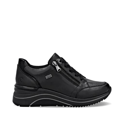 Remonte D0T03-00 Ανατομικό Δερμάτινο Sneaker Μαύρο