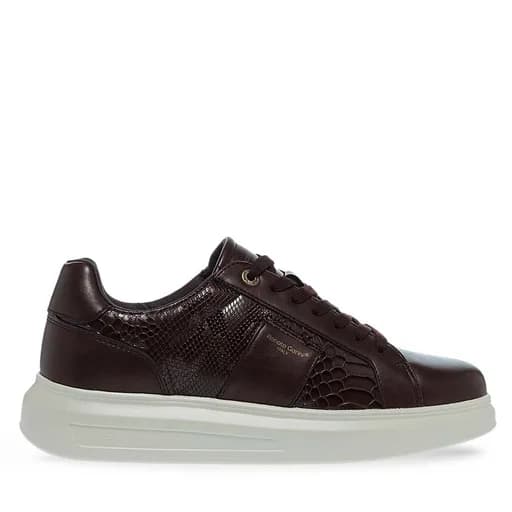 Ανδρικά Sneakers Renato Garini Marcello-630 Καφέ Καφέ Φίδι V57009633G19