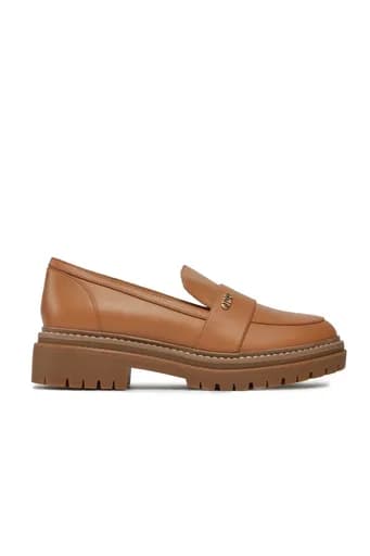 MICHAEL KORS ΠΑΠΟΥΤΣΙΑ ΜΟΚΑΣΙΝΙΑ PARKER LUG LOAFER LOGO ΤΑΜΠΑ