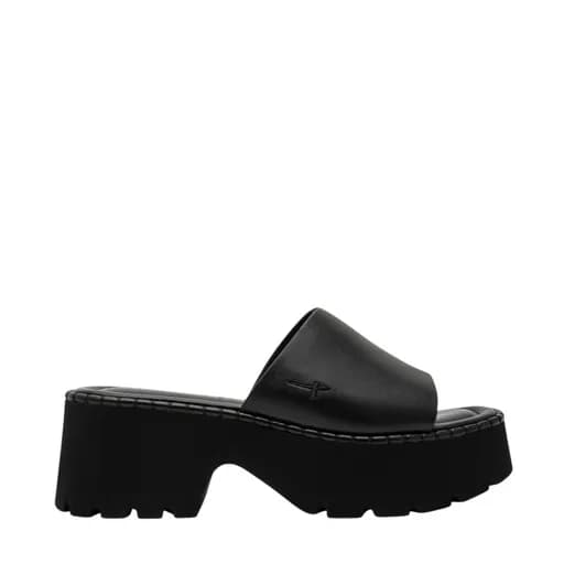 Γυναικεία mules Tamaris 1-27235-46 003 μαύρο δέρμα