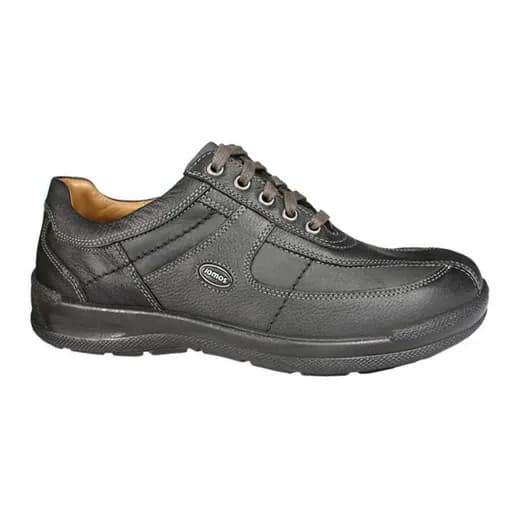 Jomos 419207354000 Ανατομικό Δερμάτινο Comfort Casual Μαύρο