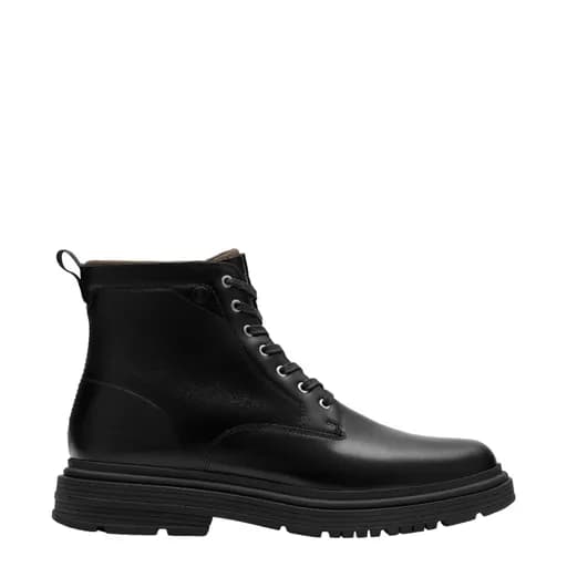 Ανδρικά αρβυλάκια Clarks Badbury Hi WP 26183262 μαύρο δέρμα