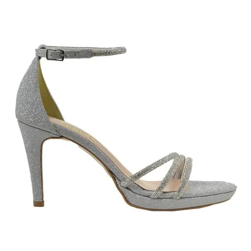 Γυναικεία πέδιλα Ellen 72158 ασημί glitter