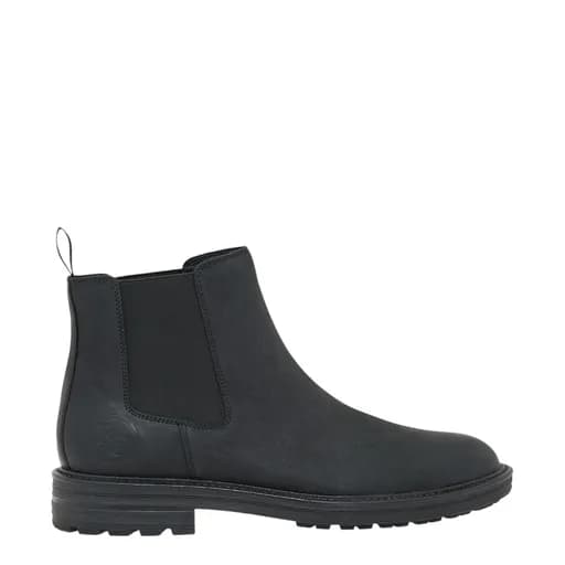 Ανδρικά μποτάκια Renato Garini 394-21R BLACK COW RETRO V521R3942003 μαύρο δέρμα