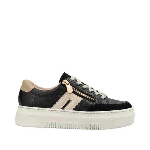 Rieker M1912-00 Ανατομικά Sneaker Μαύρο