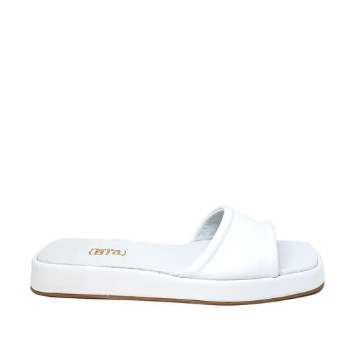 Bigshoes GA0304-02 Δερμάτινo Mule Λευκό