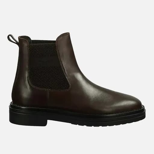 Ανδρικά Δερμάτινα Μποτάκια Gant Boggar 29651740 G46 Καφέ σκούρο