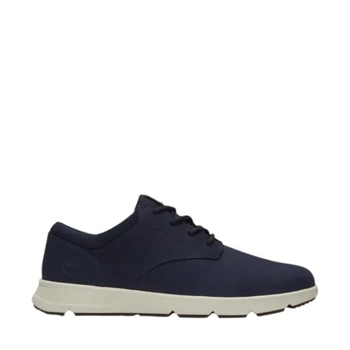 Ανδρικά sneakers Timberland TB0A6C8EEP2 PARKER STREET LOW LACE SNEAKER DARK BLUE NUBUCK μπλε δέρμα nubuck