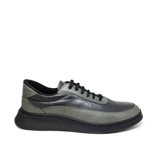 Bigshoes KL20241-08 Δερμάτινο Casual Γκρι