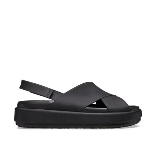 Crocs Brooklyn Luxe Cross Strap Sandal 223111-03 Ανατομικό Πέδιλο Μαύρο