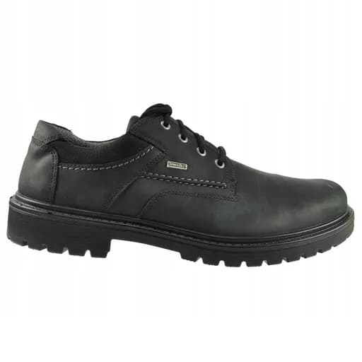 Jomos 456804475000 Ανατομικό Δερμάτινο Comfort Casual Μαύρο