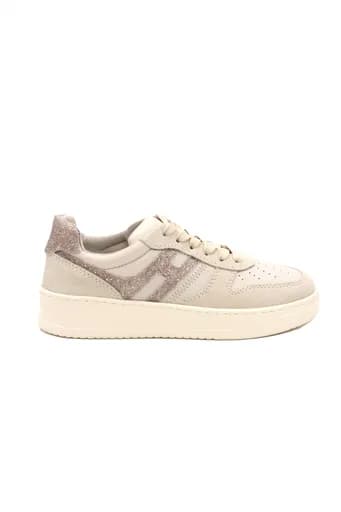 HOGAN ΠΑΠΟΥΤΣΙΑ SNEAKERS ΔΕΡΜΑ H630 ALLACCIATTO ΣΤΡΑΣ ΕΚΡΟΥ