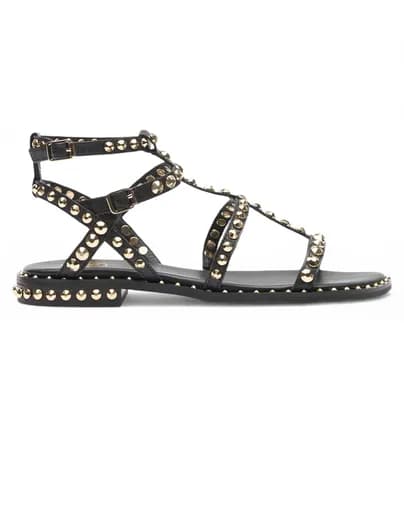 ASH S26-PRECIOUS09 COMBO I ΠΑΠΟΥΤΣΙ ΓΥΝΑΙΚΕΙΟ SS26M130289009-BLACK/ARIEL GOLD Black