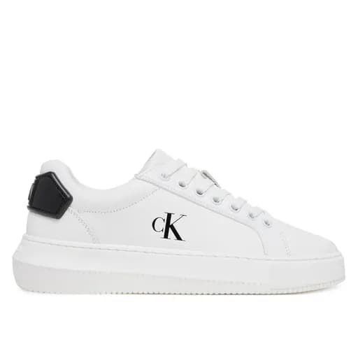 Γυναικεία Δερμάτινα Sneakers Calvin Klein YW0YW01846 01W Λευκά