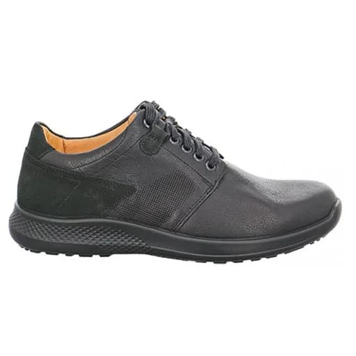 Jomos 322408231000 Ανατομικό Δερμάτινο Comfort Casual Μαύρο