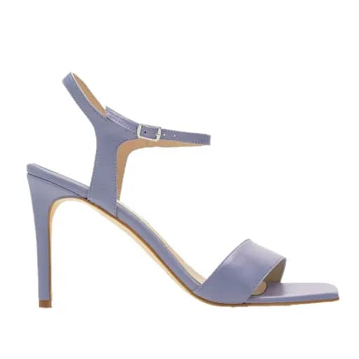 Andres Machado Jimena-10 Δερμάτινο Πέδιλο Λιλά 10cm