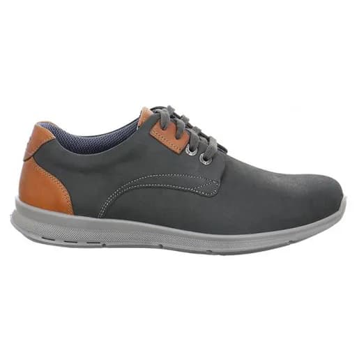 Jomos 3243101342030 Ανατομικό Δερμάτινο Comfort Casual Γκρι