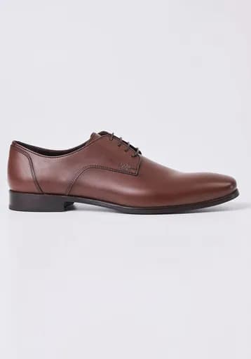 BOSS Shoes Δερμάτινα Δετά Παπούτσια - 4972 Red Brown Paris